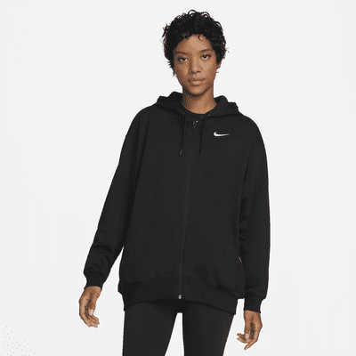 Nike zip up black hoodie online